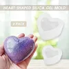 Herzförmige Silikonform, 2 Stück 3d Liebe Herzform Produktbild-Vorschau 4