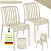 tillvex® Gartenstühle 2er Set Stapelbar Wetterfest | Produktbild-Vorschau 1