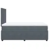 Boxspringbett mit Matratze Dunkelgrau 120x200 cm Samt Produktbild-Vorschau 7