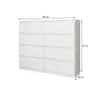 BEAUTYSOFA | Commode LEMON 100 cm blanche, buffet à 8 Voir les images du produit 6