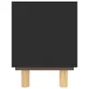 vidaXL TV-Schrank Schwarz 80x30x40 cm Massivholz Kiefer Produktbild-Vorschau 5