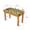 A foosball table with dimensions indicated by lines and text. Podgląd zdjęcia produktu