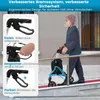 COSTWAY Úzký chodítko pro domácnost, tříkolové skládací a Náhled obrázku produktu 5