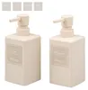 Set di 2 dispenser per sapone eluno, con superficie effetto Anteprima dell’immagine prodotto 1