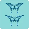 Aufkleber - Autoaufkleber-Set Schmetterling Tribal, 2 Stk. Produktbild-Vorschau 2