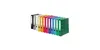 A row of colorful binders on a white background. Voir les images du produit