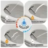 Collage showing different spray patterns and temperature settings of a bidet toilet seat. Podgląd zdjęcia produktu