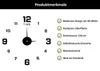 Große moderne Wanduhr | Wandtattoo XL XXL Analog 130 cm | Produktbild-Vorschau 2