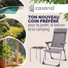 CASARIA® Lot de 2 Chaises de Jardin Pliantes en Aluminium Voir les images du produit 2