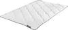A white duvet with a diamond-stitched pattern and a gray border, laid flat on a white background. Produktbild-Vorschau