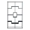 Regał stojący „Råde” z metalu, 180 x 100 x 35 cm, czarny Podgląd zdjęcia produktu 5