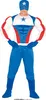 Superheld Maske Abenteuerfigur Kostüm Karneval Fantasie Produktbild-Vorschau 1