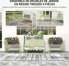 Outsunny Salon de jardin extérieur en résine tressée 4 Voir les images du produit 3