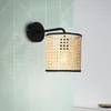 Wandleuchte Metall/Rattan 1-flammig Wiley natur HxL 250/165 Produktbild-Vorschau 1