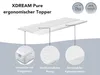 Collage showcasing an ergonomic mattress topper with close-up views of its features. Náhled obrázku produktu