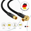 Antennenkabel Digital TV Kabel 135db Koax Stecker 90° Produktbild-Vorschau 2
