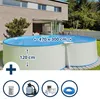 Stahlwandpool Set (6-teil) hoch achtform Montevideo Produktbild-Vorschau 1