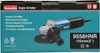 The image shows the packaging of a Makita angle grinder. Podgląd zdjęcia produktu