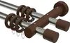 Interdeco Gardinenstange / Vorhangstange Edelstahl-Optik / Produktbild-Vorschau 1