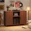 BROTTAR 47,2" Plattenspieler-Schrank Braun mit Produktbild-Vorschau 4