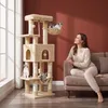 Fobyfurny Kratzbaum, 149cm Katzenbaum, mit 5 Kratzsäulen, Produktbild-Vorschau 6