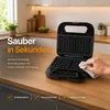 Sandwichmaker 3 in 1, 1000 W, Waffeleisen & Kontaktgrill Produktbild-Vorschau 5