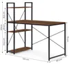 Bureau d'ordinateur scolaire 120x60 cm avec étagère à 3 Voir les images du produit 10
