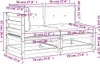vidaXL Gartensofa mit Kissen 2-Sitzer Wachsbraun Massivholz Produktbild-Vorschau 8