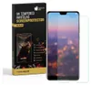A product box for a screen protector is shown next to a smartphone with a screen protector applied. Produktbild-Vorschau
