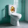 GKA WC Deckel Aufkleber süße Ente mit Toilettenpapierrolle Produktbild-Vorschau 2
