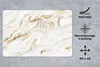 MuchoWow® Schreibtischunterlage Marmor - Gold - Weiß 60x40 Produktbild-Vorschau 2
