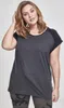 Urban Classics - Dámsky kontrastný top RAGLAN charcoal - Náhľad obrázku produktu 11