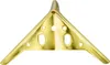 A single gold-colored furniture leg corner protector. Podgląd zdjęcia produktu