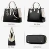 Damen Handtaschen Schwarz groß taschen Leder moderne damen Produktbild-Vorschau 4