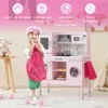 COSTWAY Hračkárska kuchynka s kuchynskou kapotou, Náhľad obrázku produktu 6