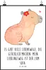 Mr. & Mrs. Panda Bild Capybara Blume DIN A0 - Weiß - Produktbild-Vorschau 1