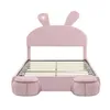 MODFU letto per bambini imbottito 140×200 cm con luce LED Anteprima dell’immagine prodotto 11