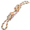 A dog toy made of braided rope with knots. Produktbild-Vorschau