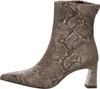 A single boot with a snakeskin pattern is shown against a white background. Produktbild-Vorschau