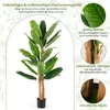 COSTWAY Künstlicher Bananenbaum 195cm im Topf, Produktbild-Vorschau 5