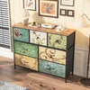 INONEFT Kommode mit 7 Schubladen, 100x30x78cm Produktbild-Vorschau 4