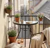 Stół Ogrodowy Stolik Półokrągły Szklany Kawowy na Balkon Podgląd zdjęcia produktu 3