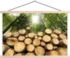 MuchoWow® Textilposter Bäume - Holz - Wald 60x40 cm mit Produktbild-Vorschau 1