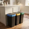 Cestino per rifiuti con coperchio basculante - set di 3 - Anteprima dell’immagine prodotto 5