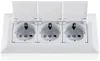 bloc de 3 prises, blanc 250V~/ 16A, montage en saillie avec Voir les images du produit 3