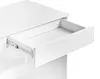 BELIANI Biurko białe płyta wiórowa 110 x 50 cm 2 szuflady Podgląd zdjęcia produktu 6