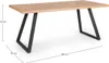 Tavolo Dukat 180 x 90 x 76 cm MDF acciaio marrone nero Anteprima dell’immagine prodotto 5