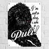 I'm not a dog I am a Puli! Metallschild XL in 21x28 cm in Produktbild-Vorschau 2