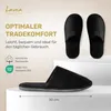 Lavea® Premium 100er Set Hotelslipper aus Velours – Schwarz Produktbild-Vorschau 9