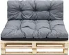 Palettenkissen Outdoor Kissen Set: Rückenkissen 40x120 cm Produktbild-Vorschau 2